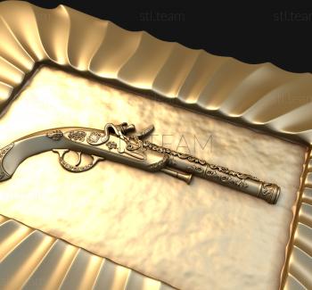 3D модель Старинный пистолет (STL)